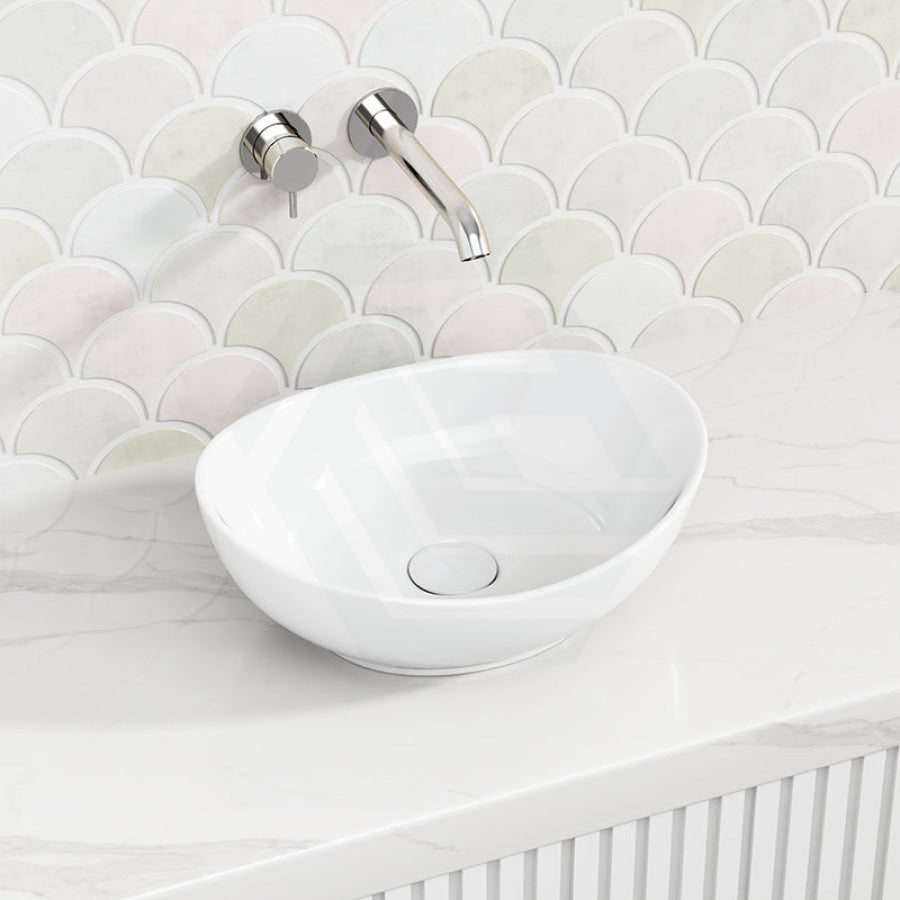 Krohli Wall Hung Compact Oval Curve With Tap Provision