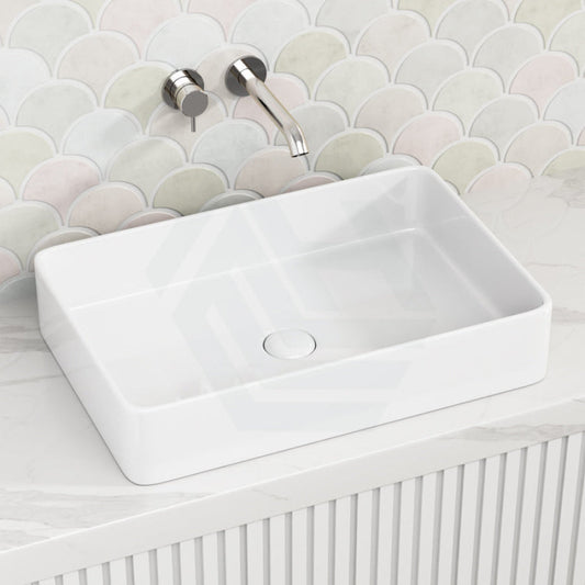 Kheub Rectangular Curved Gloss White