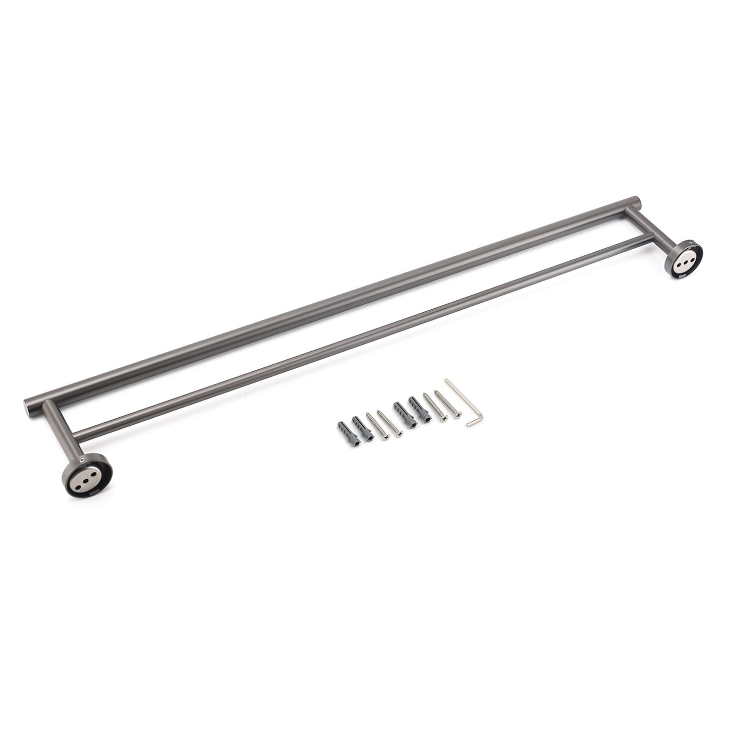 MAYNE 750mm Round Double Towel Rail - Available in 5 colours