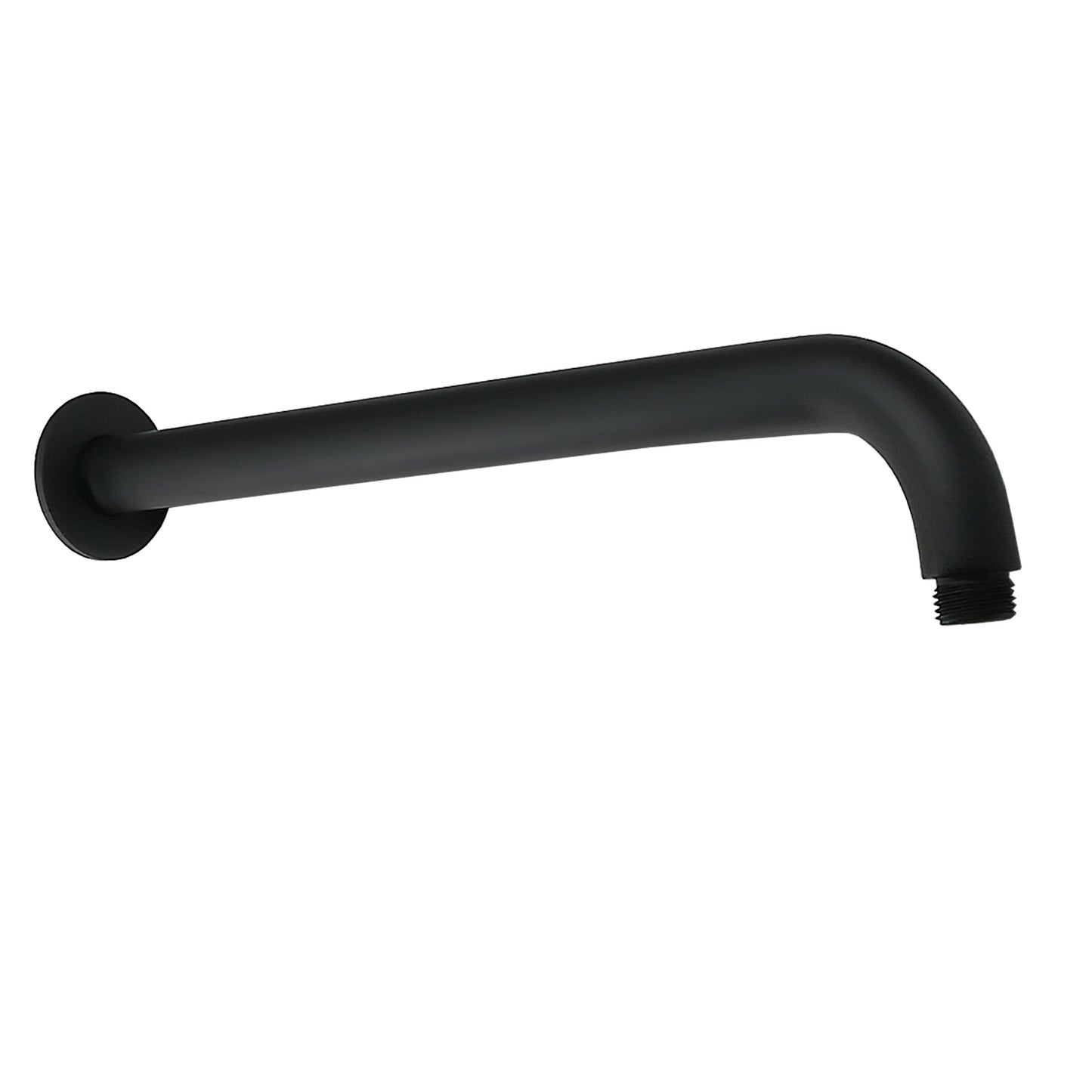 355mm Straight Curve Round Wall Shower Arm - Available in 5 Colours