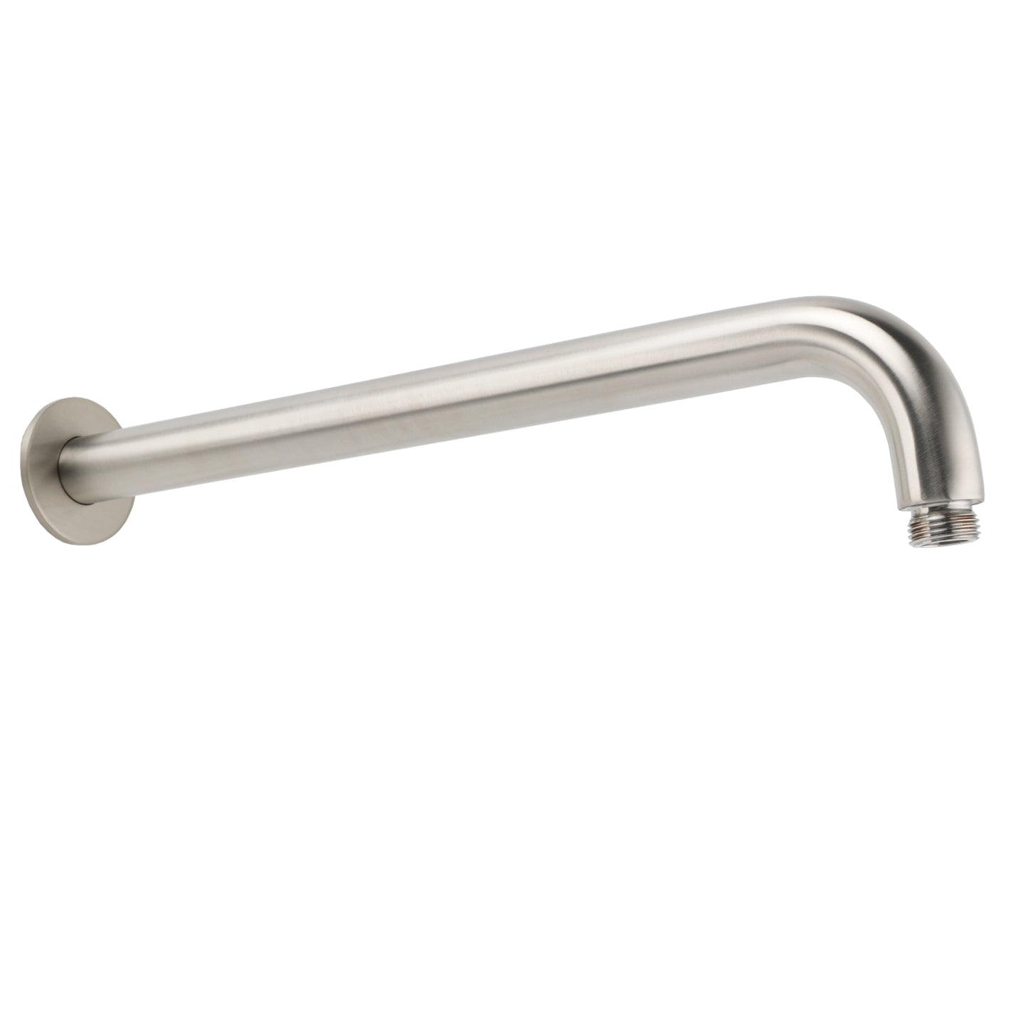 355mm Straight Curve Round Wall Shower Arm - Available in 5 Colours