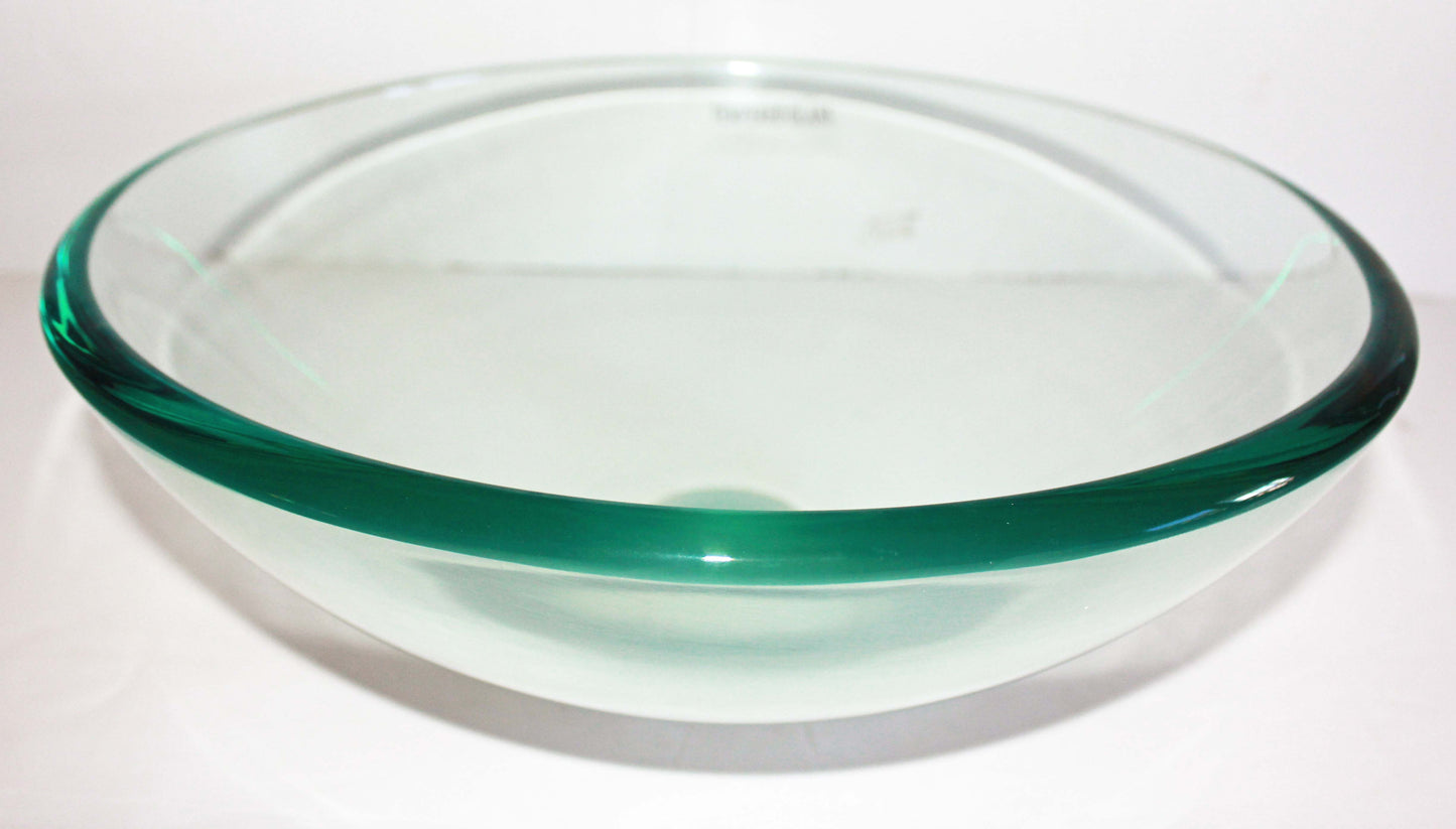 Glass Basin 420 x 140mm Clear Swiss