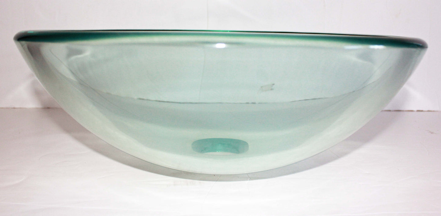Glass Basin 420 x 140mm Clear Swiss