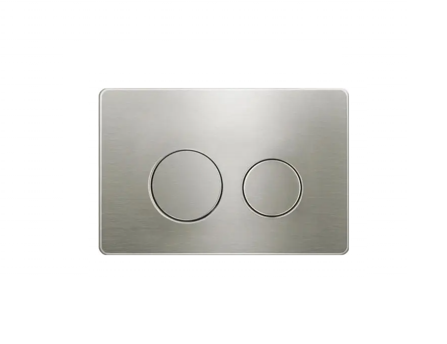 BRUSHED NICKEL METAL INWALL CISTERN BUTTON
