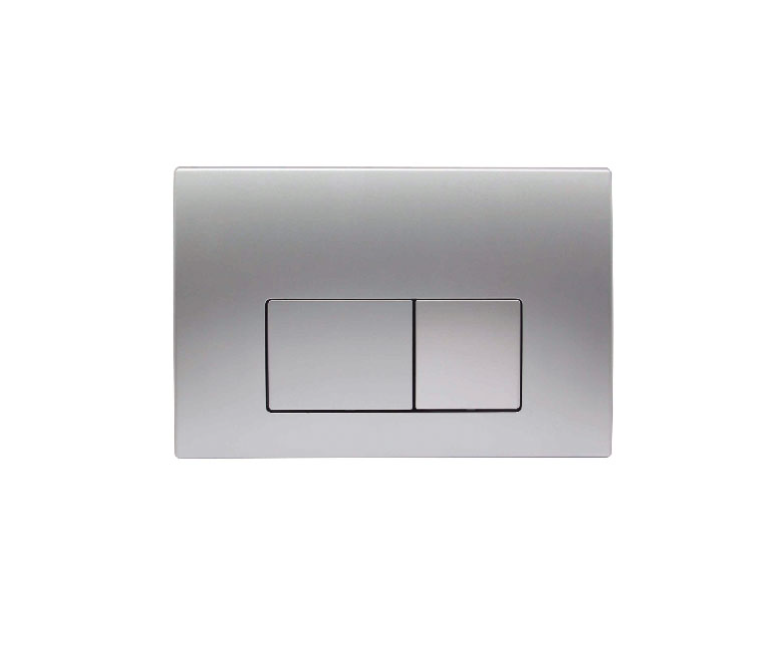 SQUARE CHROME SILVER CISTERN BUTTON