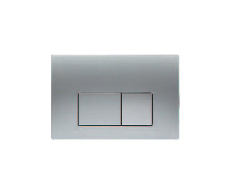 SQUARE CHROME SILVER CISTERN BUTTON