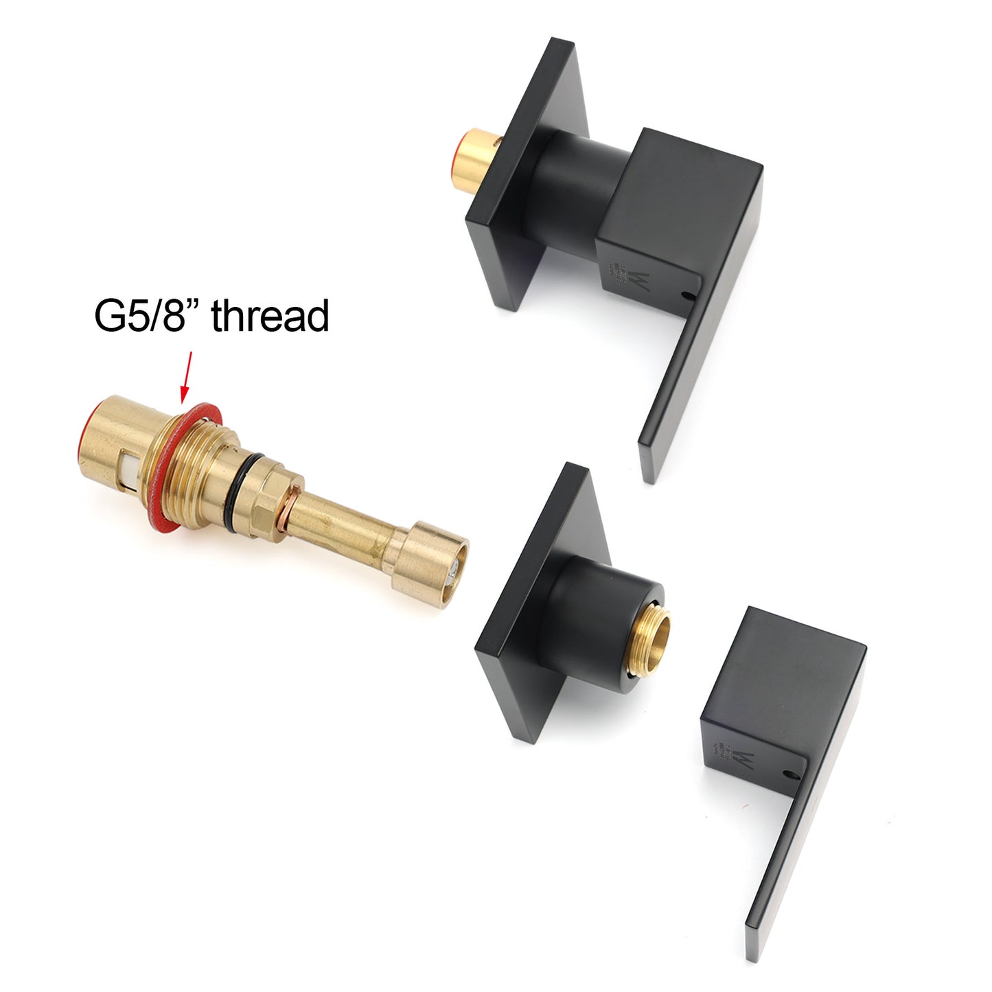 Twin Square hot & cold 1/4 Turn Tapware Handles - Available in 5 Colours