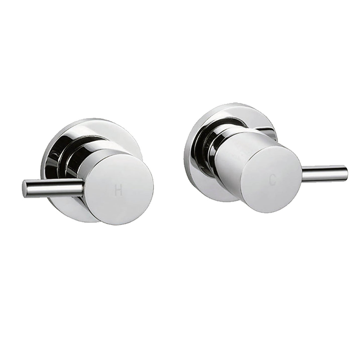 Round Twin Hot & Cold 1/4 Turn Tapware  - Available in 6 Colours