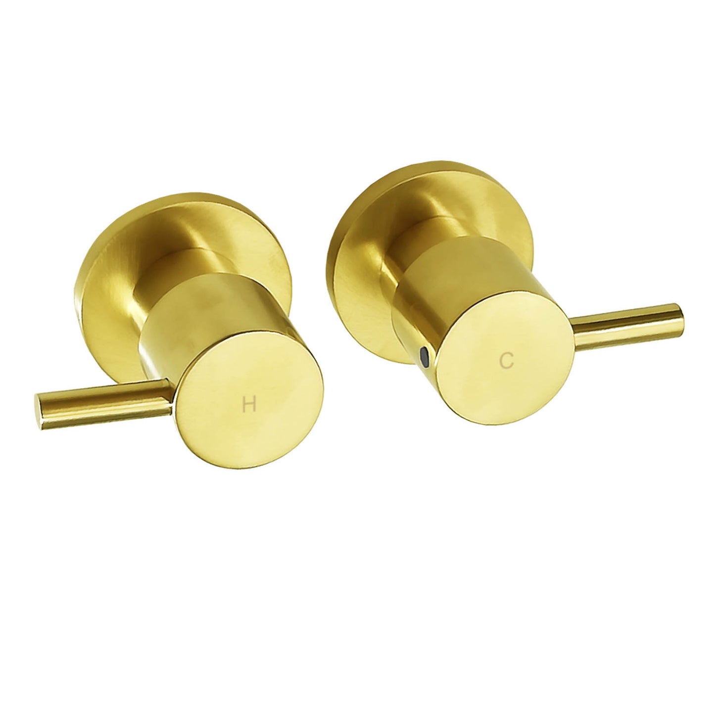 Round Twin Hot & Cold 1/4 Turn Tapware  - Available in 6 Colours
