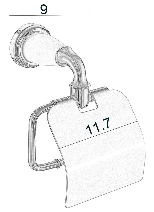 Traditional Sovereign Series Toilet Roll Holder Chrome - Available in 2 Colours