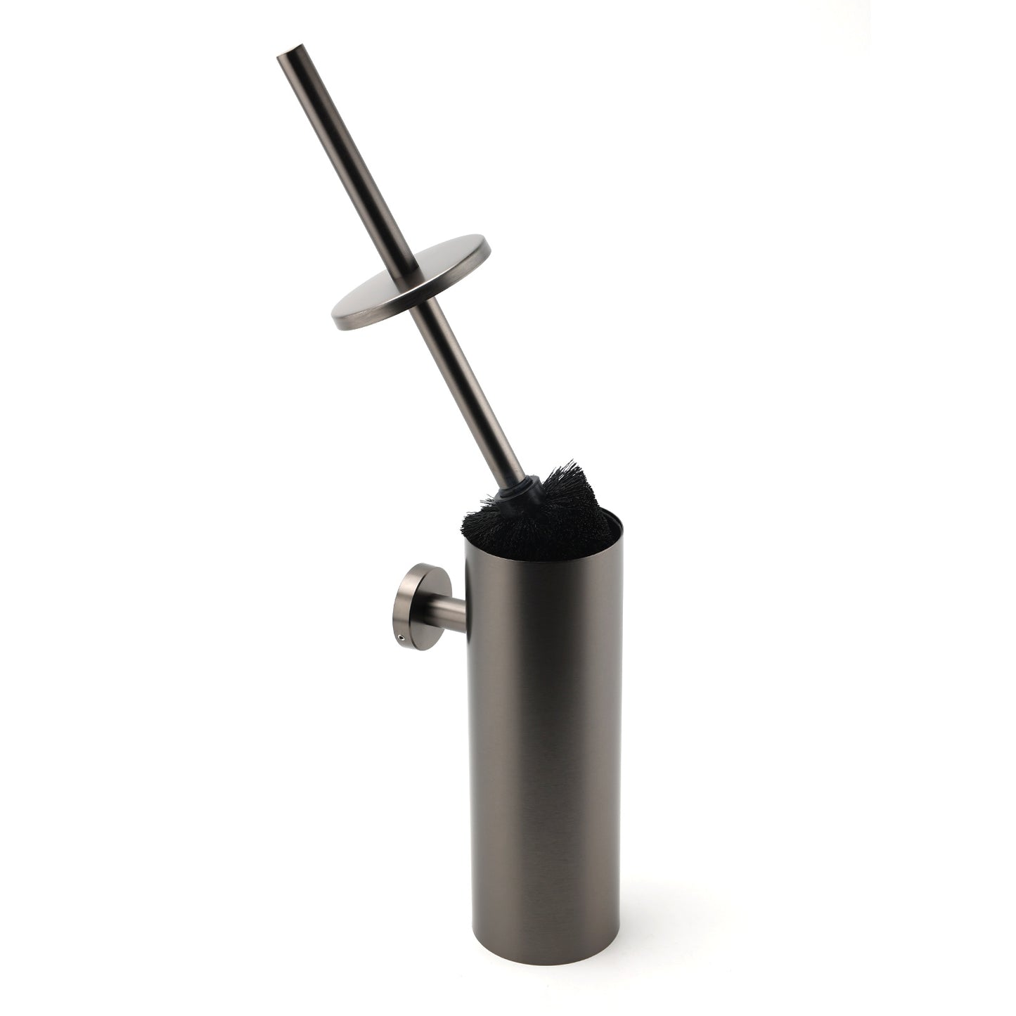 MAYNE 390mm Round Wall Toilet Brush with Holder - Available in 5 colours