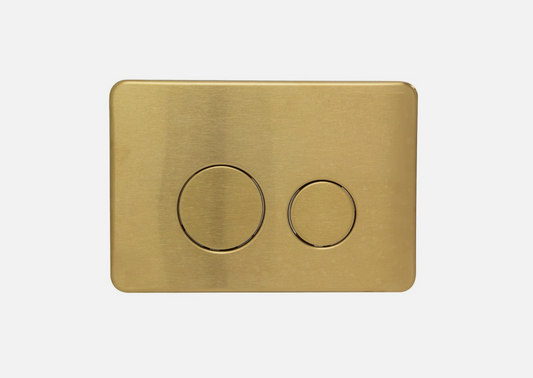 BRUSHED GOLD CISTERN BUTTON - stainless material