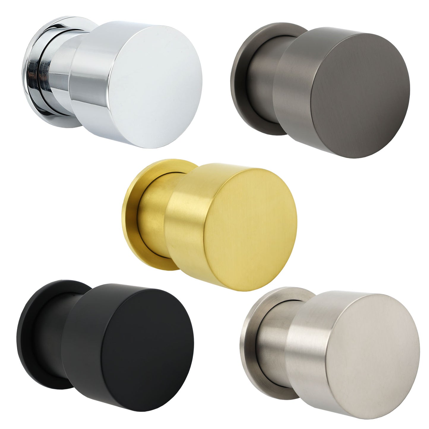 Round Progressive Wall Mixer - Available in 5 Colours