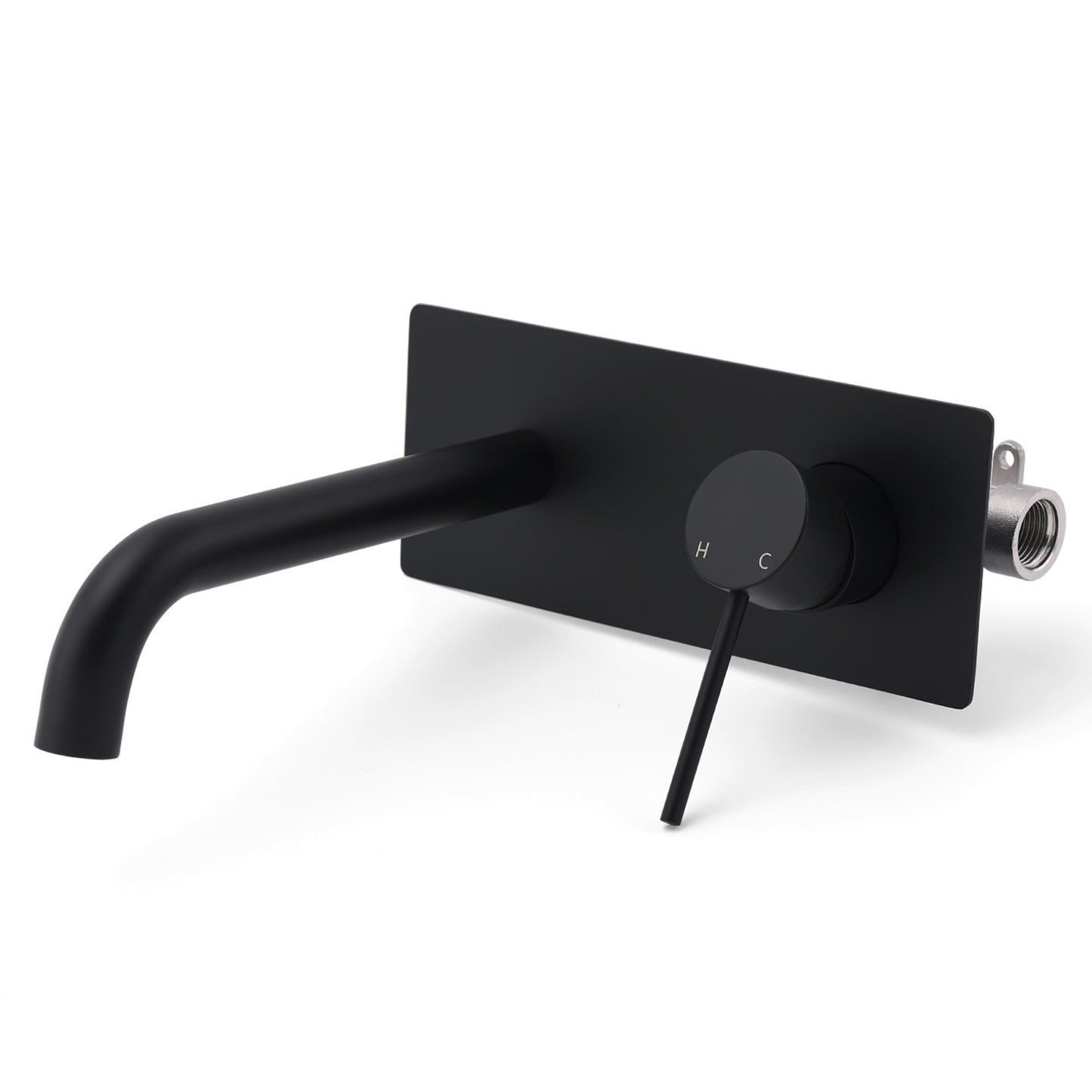 Round Pin Wall Mixer with Spout - Available in 5 Colours