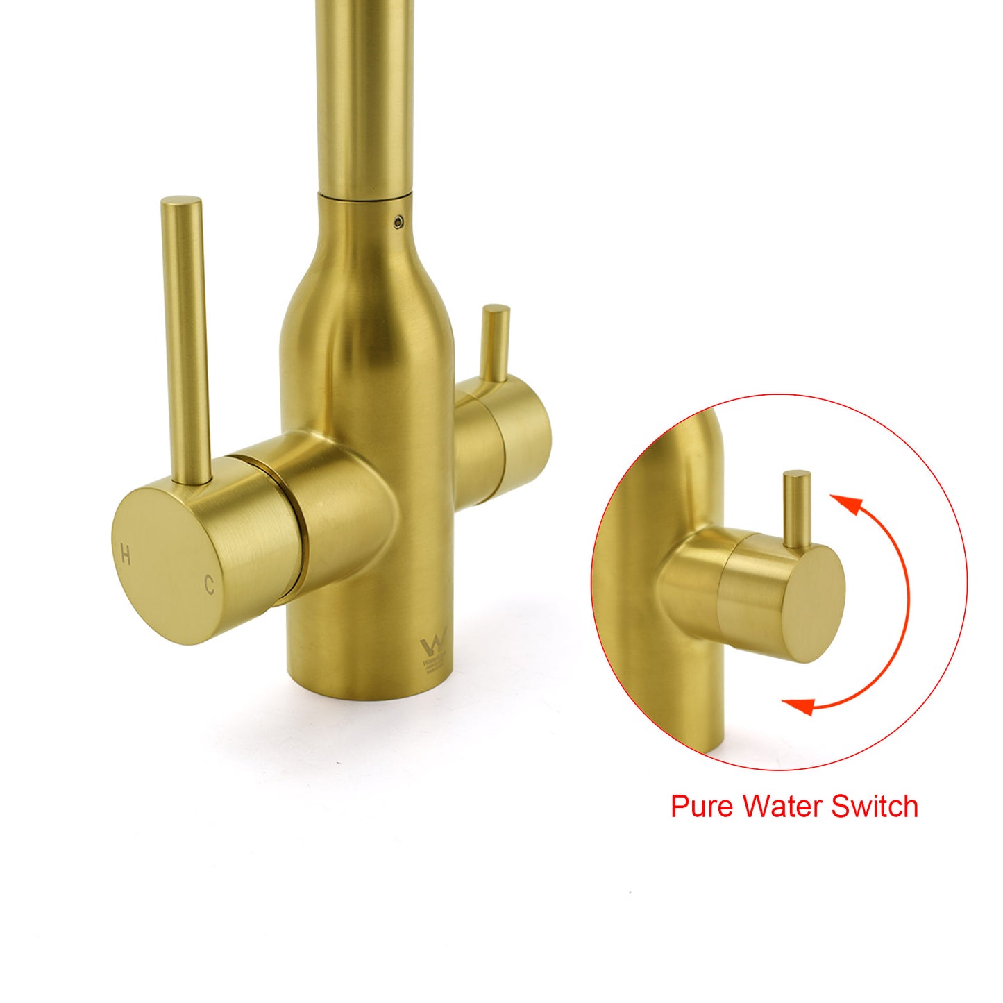 KHEUB Round (additional filter lever) Kitchen Mixer - Available in 3 Colours