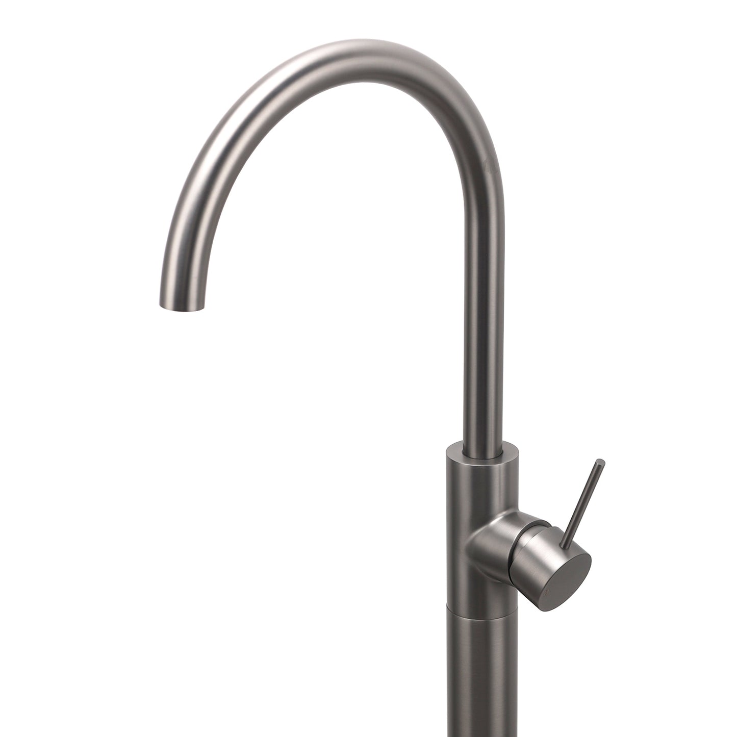 Round Gooseneck Freestanding Bath Outlet Spout  - Available in 4 Colours