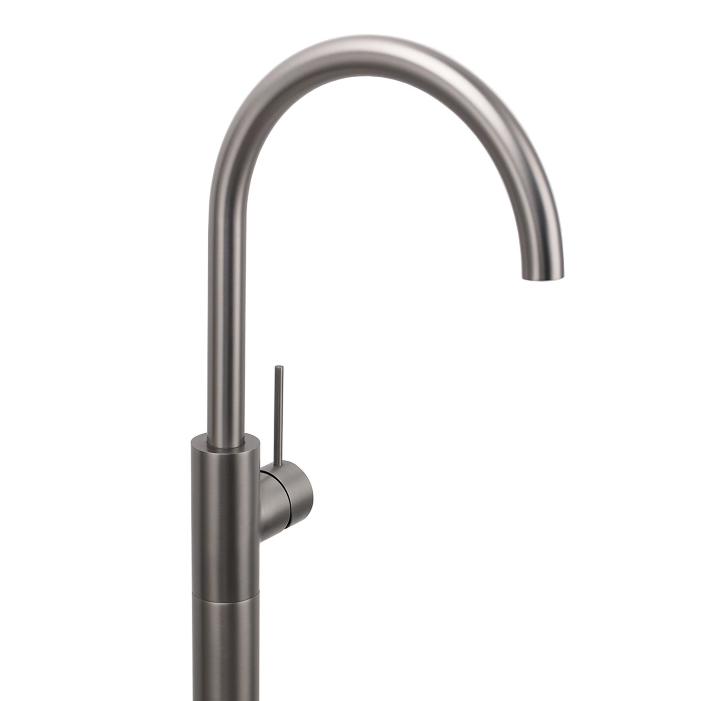 Round Gooseneck Freestanding Bath Outlet Spout  - Available in 4 Colours