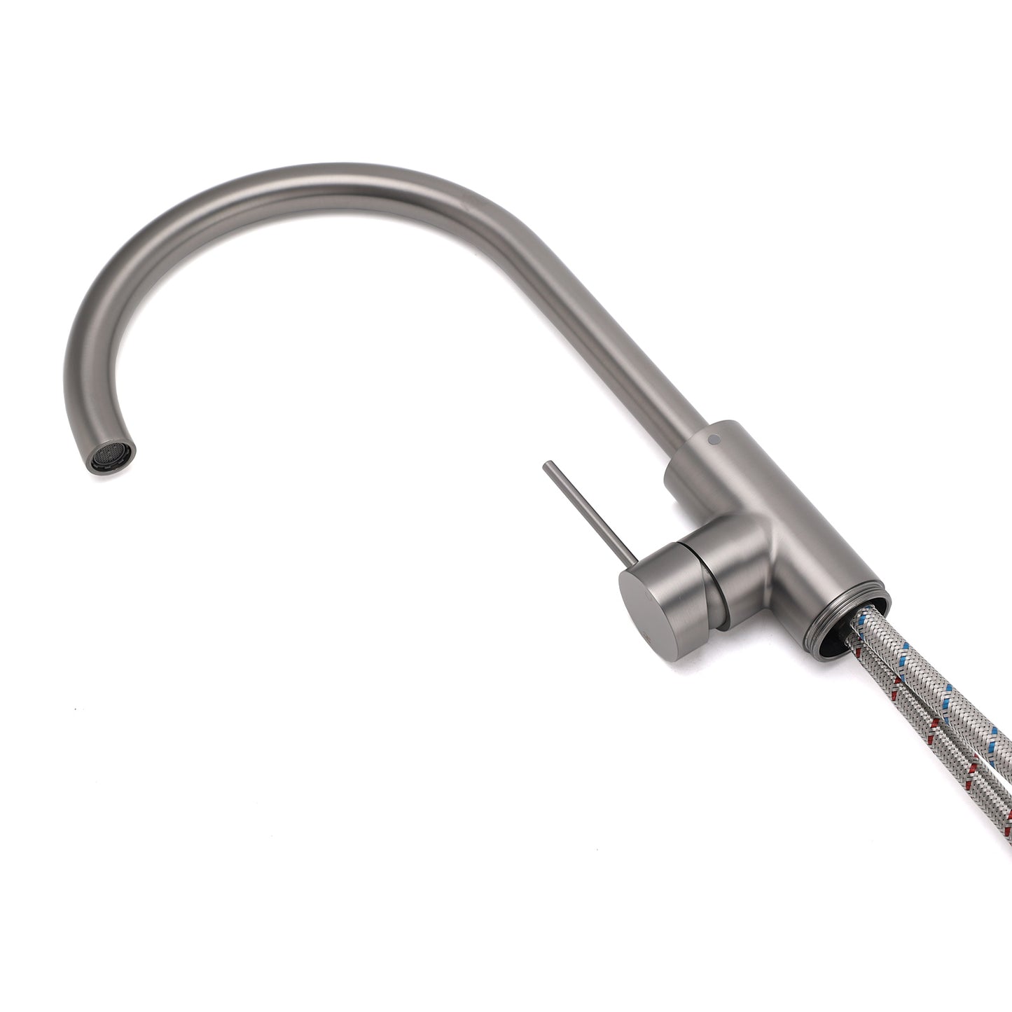 Round Gooseneck Freestanding Bath Outlet Spout  - Available in 4 Colours