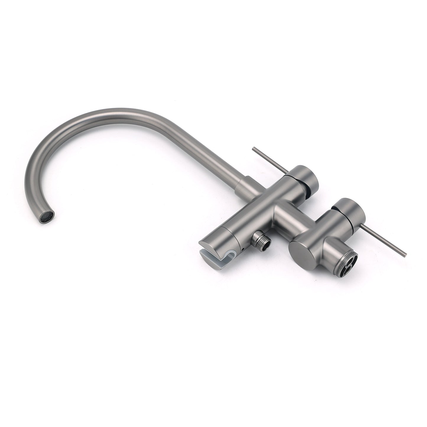 Round Freestanding Bath Outlet Spout with Handheld Shower - Available in 5 Colours