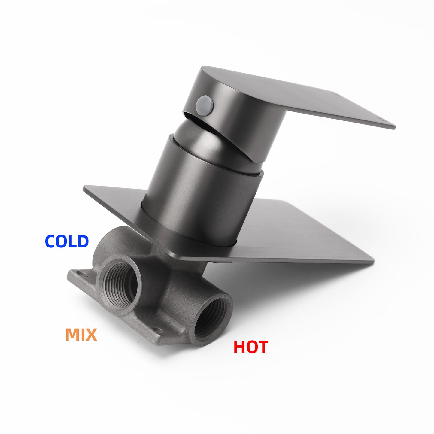 BOSTON SQUARE CURVE Shower Mixer - Available in 4 Colours