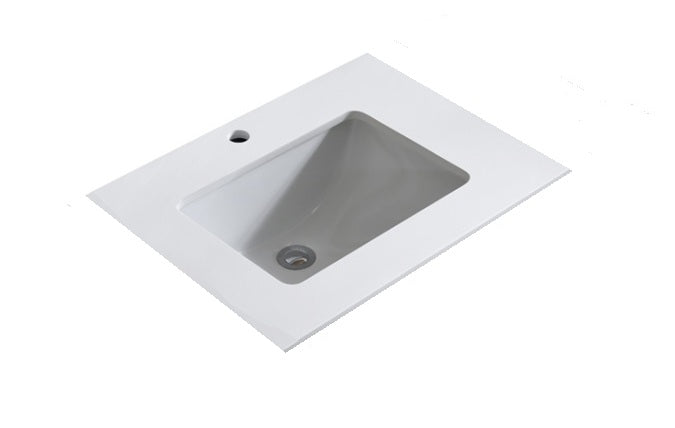 600 x 460 x 18mm Reconstituted Stone Top with Undermount Basin
