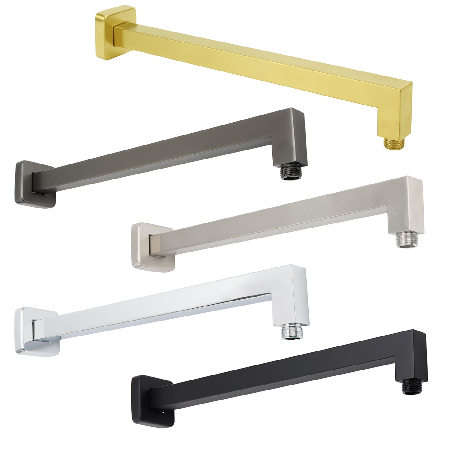 400mm Square Wall Shower Arm/Bar Extension - Available in 5 Colours