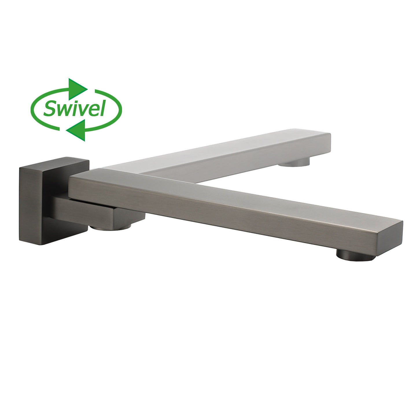 SWIVEL  Square Bath Outlet spout  - Available in 5 Colours