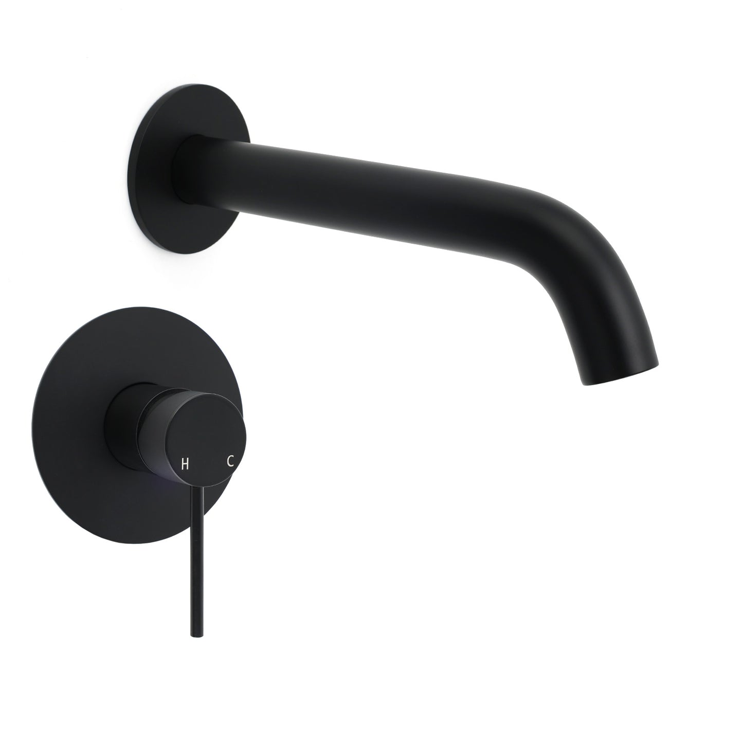 Round Progressive Wall Mixer with Spout Combination - Available in 5 Colours