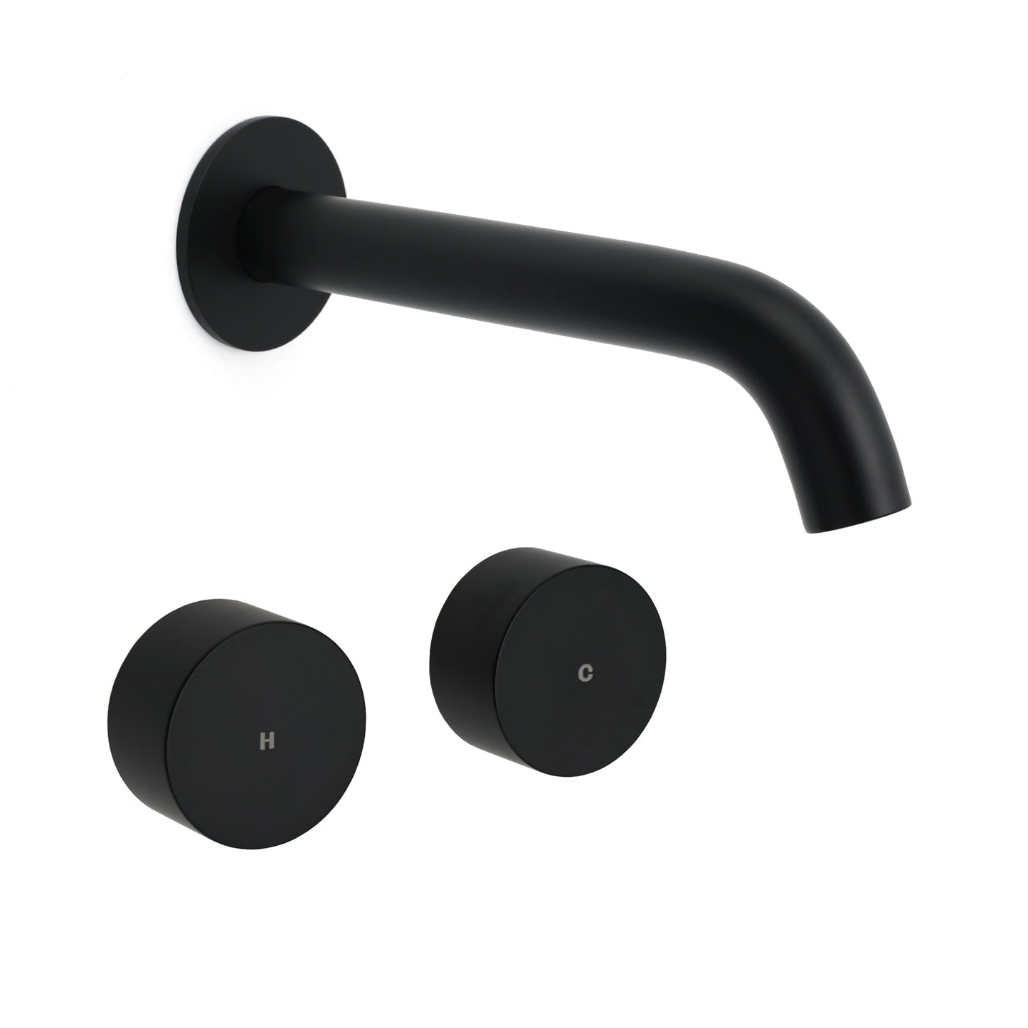 Round Hot & Cold Handles with Spout - Available in 5 Colours