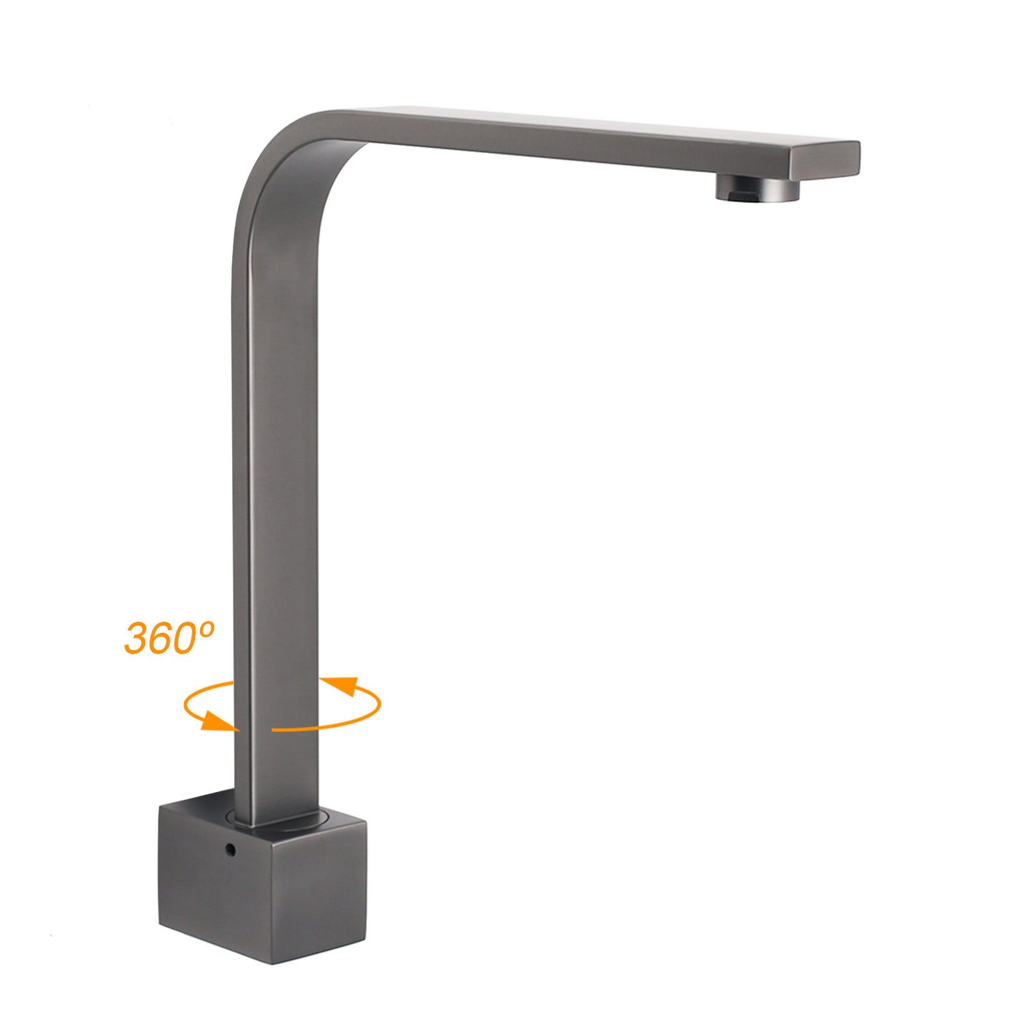 High Rise 280mm Square Bath   Swivel Spout - Available in 5 Colours