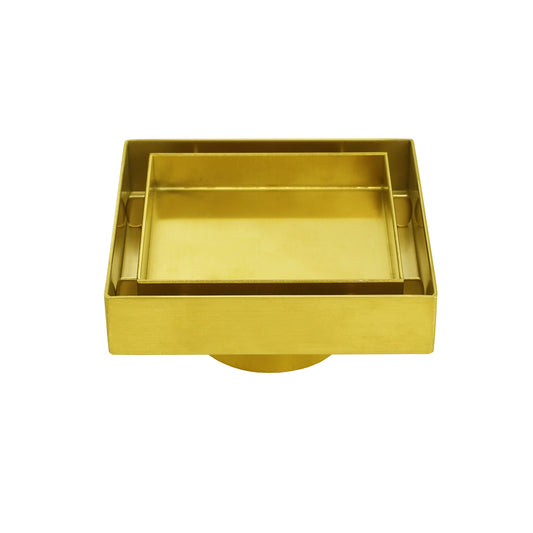 Square Tile Insert 100x100mm / 50mm waste - Available in 4 Colours
