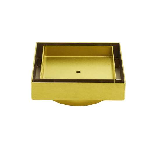 Square Tile Insert Grate 100x100mm / 80mm waste - Available in 4 Colours