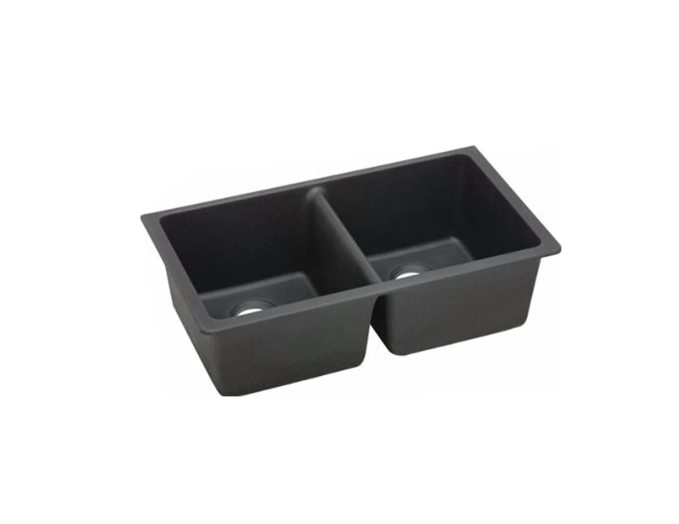 GRANITE 840 DOUBLE BOWL SINK BLACK MATTE