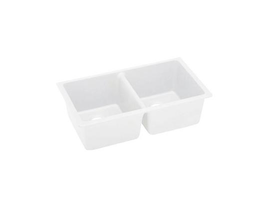 GRANITE 840 DOUBLE BOWL SINK MATTE WHITE
