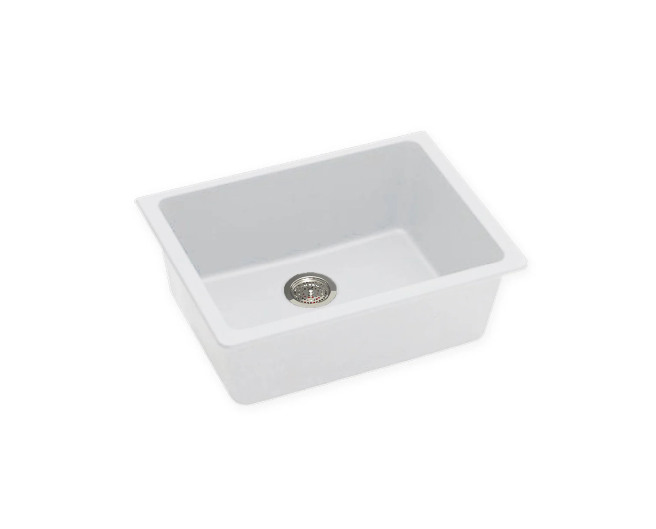 GRANITE 635 SINGLE BOWL SINK MATTE WHITE