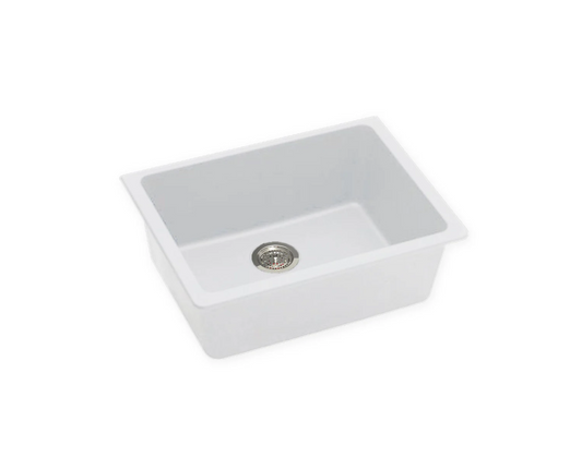 GRANITE 635 SINGLE BOWL SINK MATTE WHITE