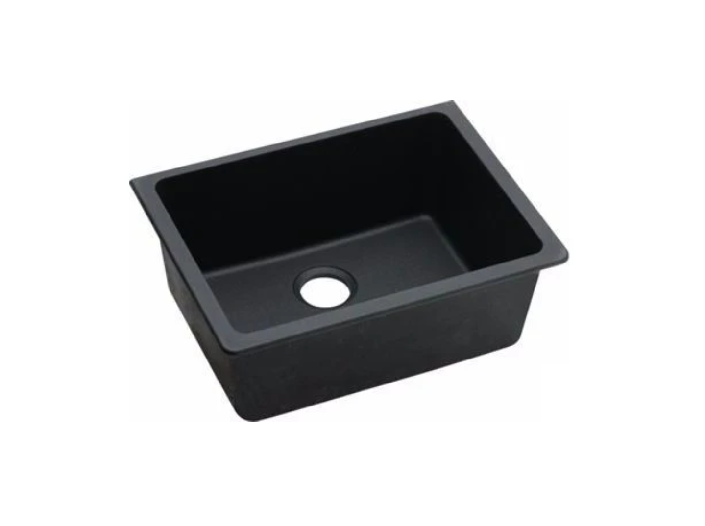 GRANITE 635 SINGLE BOWL SINK MATTE BLACK