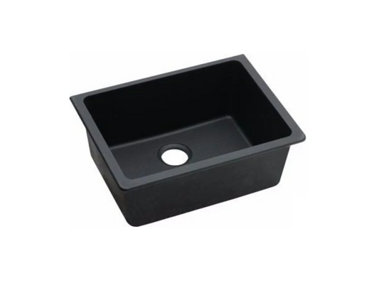 GRANITE 635 SINGLE BOWL SINK MATTE BLACK