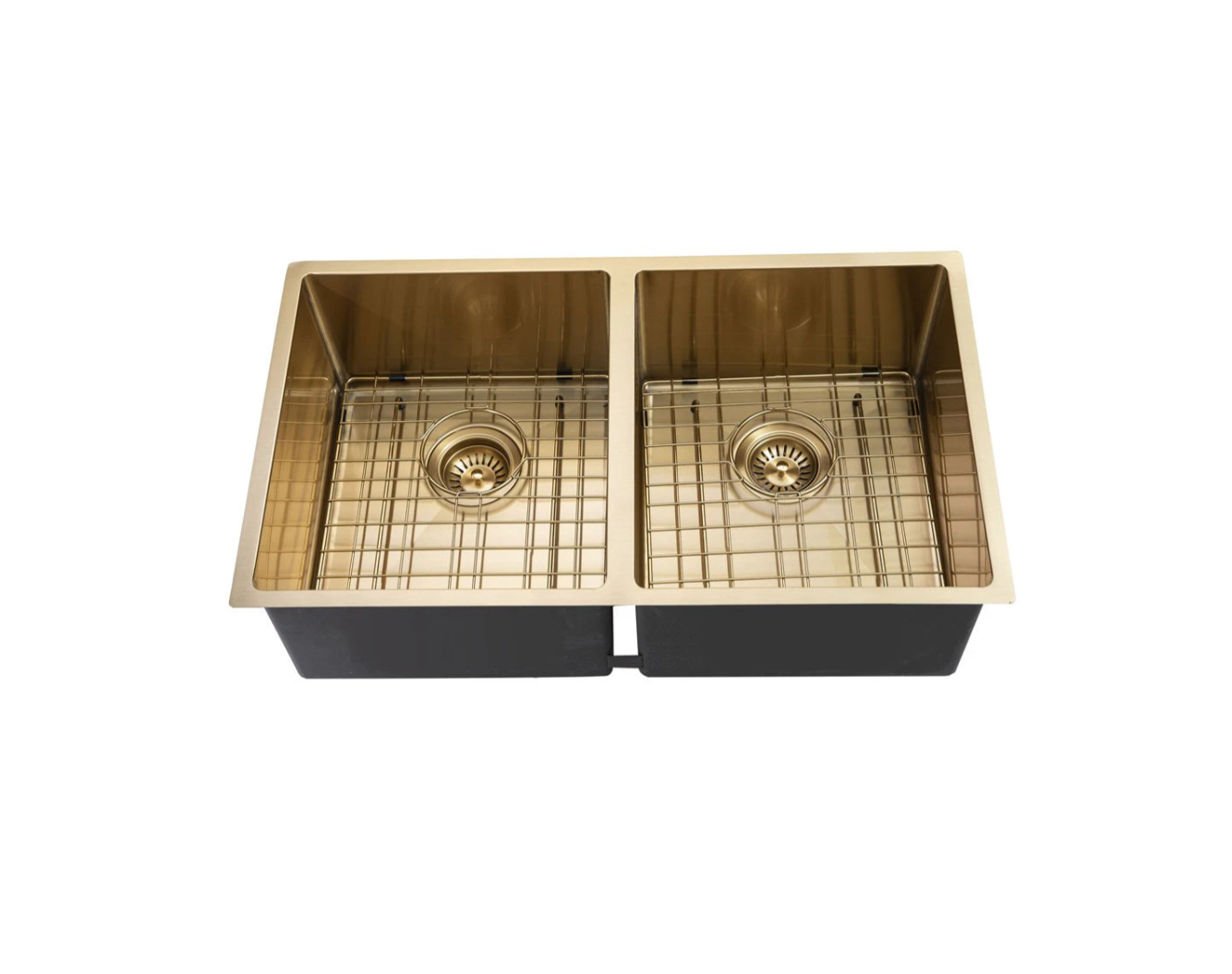 GOLD STAINLESS 770 DOUBLE BOWL SINK