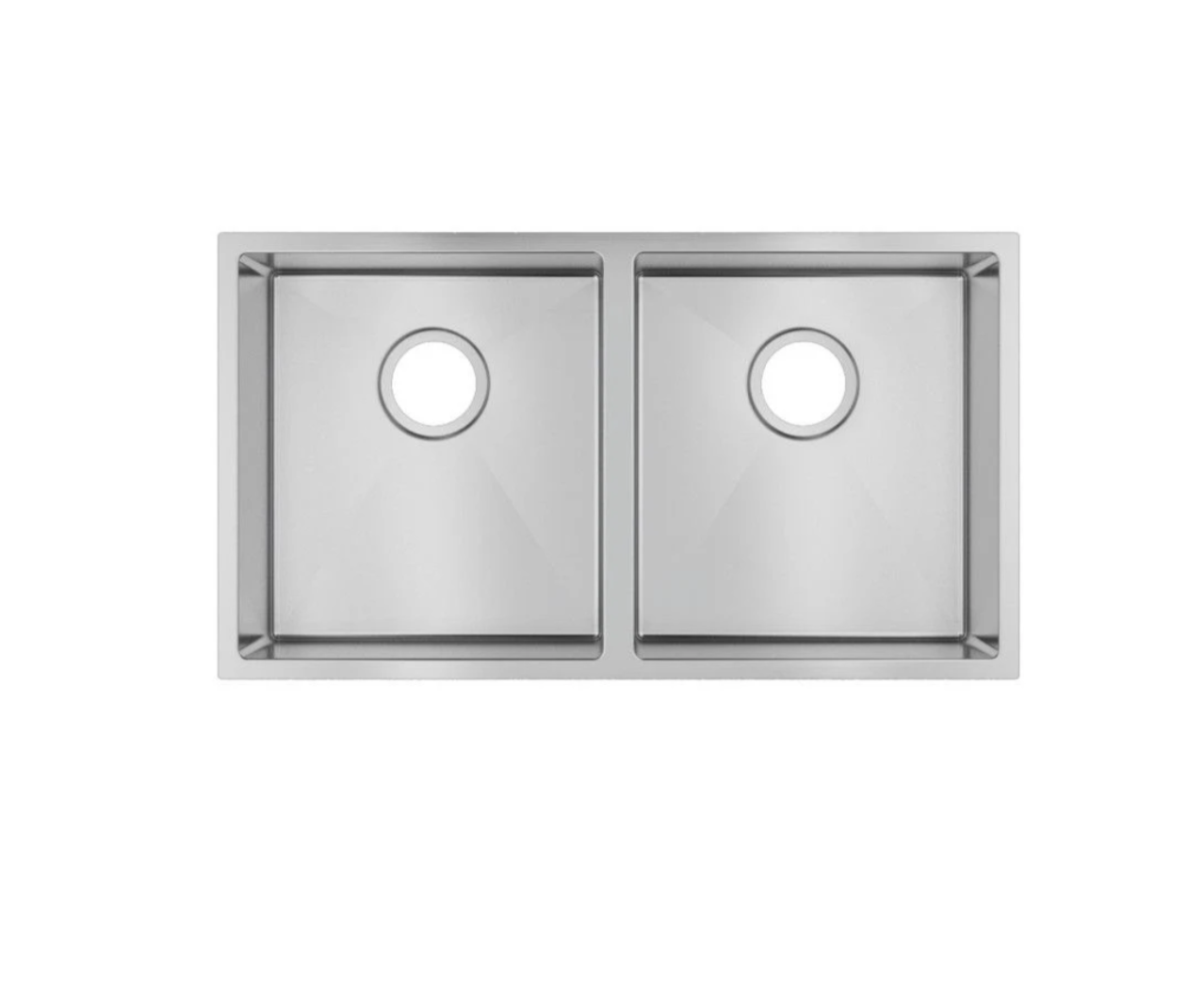 BRUSHED STAINLESS 820 DOUBLE BOWL SINK