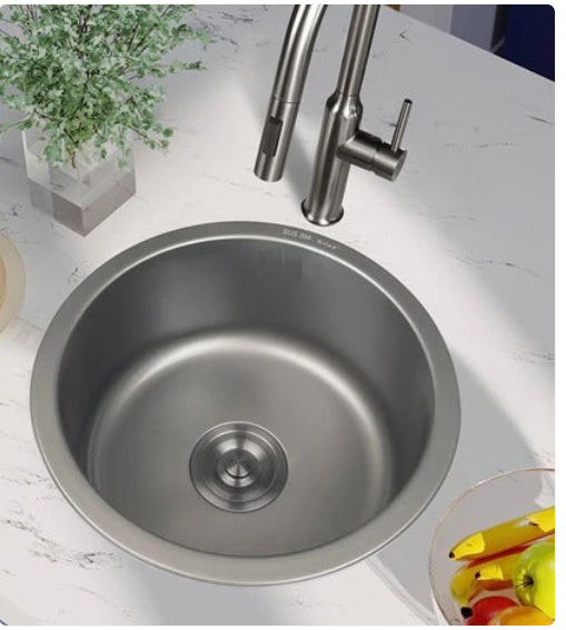 GUNMETAL STAINLESS ROUND SINK 424x424x170mm