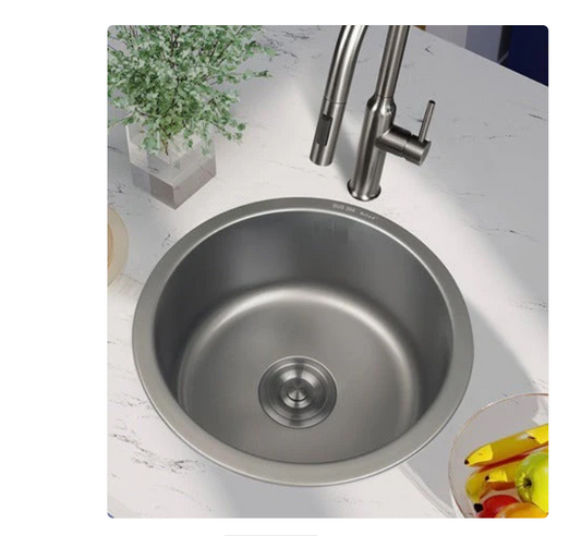 GUNMETAL STAINLESS ROUND SINK 424x424x170mm