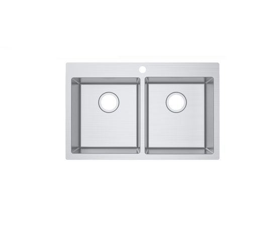 STAINLESS 806 DOUBLE BOWL SINK