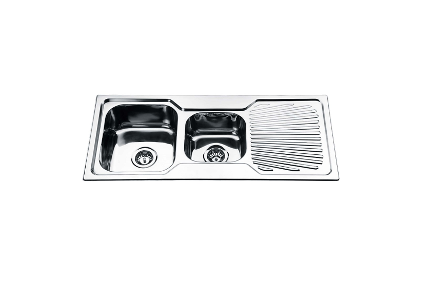 STAINLESS 1080 DOUBLE BOWL SINK