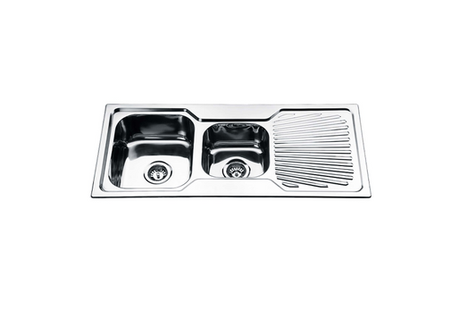 STAINLESS 1080 DOUBLE BOWL SINK