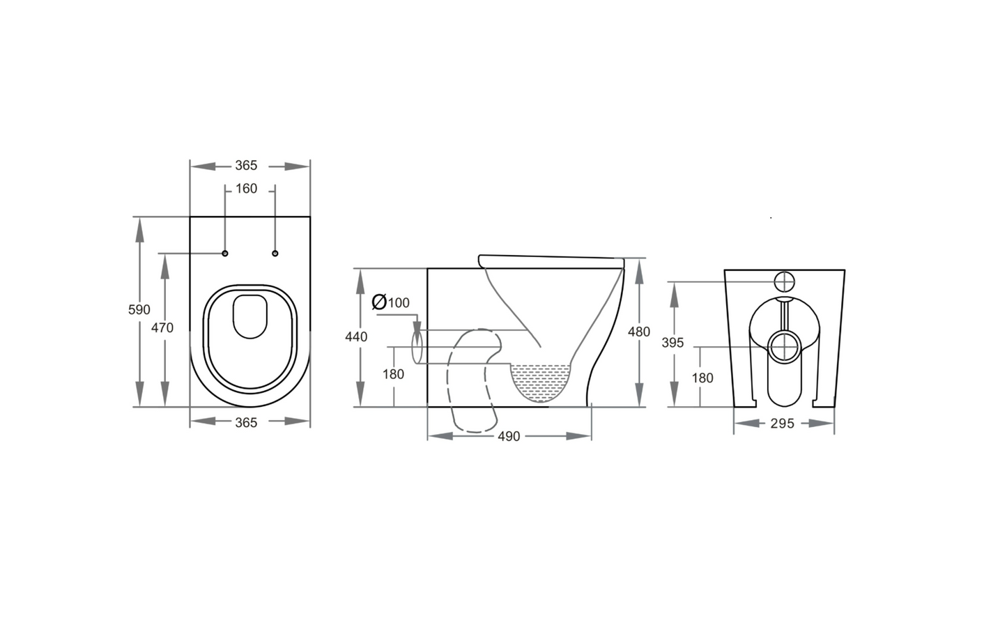 NEO X INWALL RIMLESS & TORNADO TOILET PAN