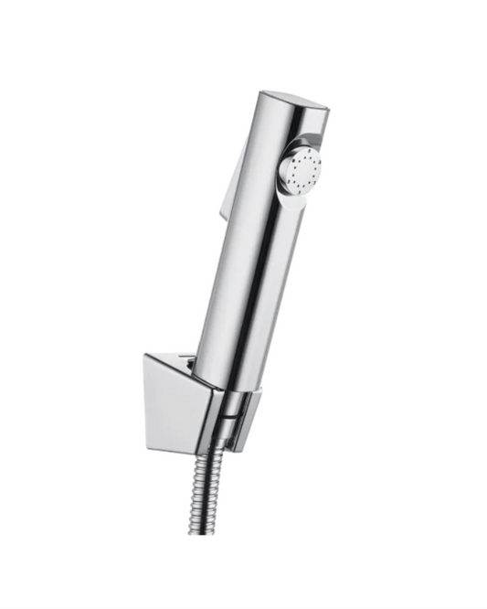Round Chrome ABS Toilet Bidet Spray Kit with Stainless Steel Hose