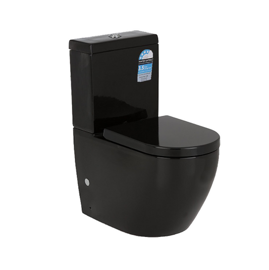 TONA MATTE BLACK TORNADO TOILET