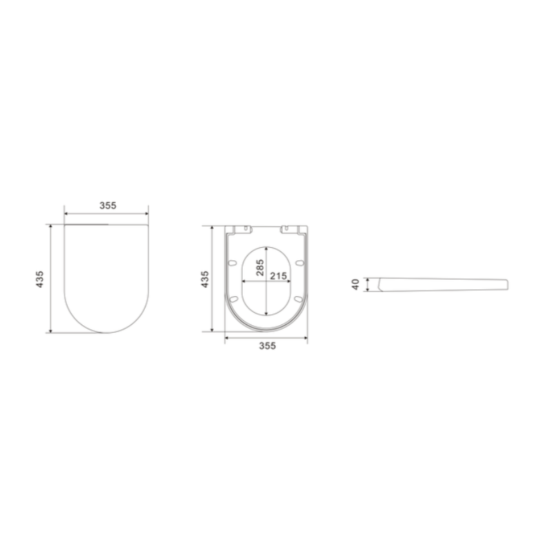 SLIM TOILET SEAT
