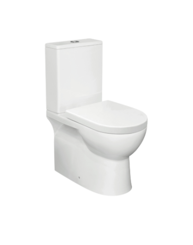 BIANCO-II RIMLESS GLOSS WHITE TOILET ZENMO